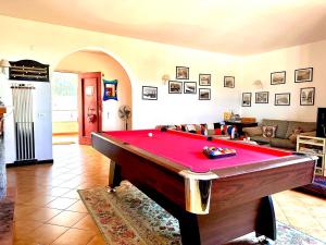 奇尼斯Villa dell’Orsa的客厅配有台球桌