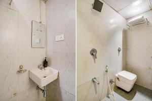 孟买FabExpress Embassy Suites的一间带水槽和卫生间的浴室