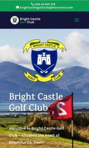 BallynoeBright Cottage, kingdom of mourne的右城堡高尔夫俱乐部的标志,标志