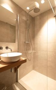 东弗利兰Appartement N05 Bakboord & Stuurboord的一间带水槽和淋浴的浴室