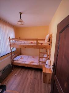 萨莫科夫Tainov House的一间卧室配有两张双层床。