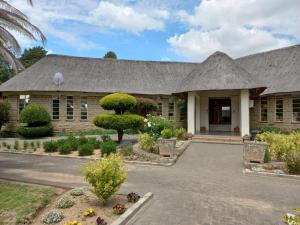 马塞卢Mmelesi Lodge的茅草屋顶的房子