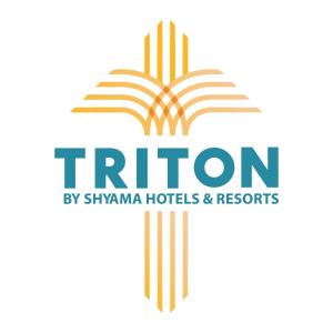 赖布尔Triton By Shyama Hotels & Resorts的泰坦酒店和度假村的标志