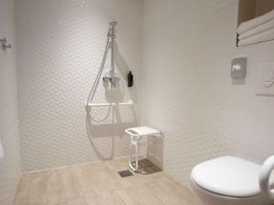 坎佩尔坎佩尔宜必思尚品酒店的浴室配有淋浴和卫生间。