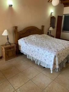 普拉亚科罗纳多Coronado Beachfront tropical home!的一间卧室设有一张大床和两个床头柜