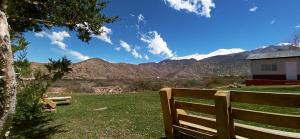 波特雷里约斯Esencia Cabaña的山地的长凳