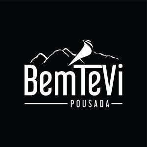 布拉干萨-保利斯塔Pousada Bem te vi的鸟飞过山的度假村标志