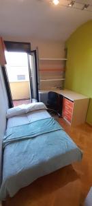 平托Habitación independiente en casa compartida的一间卧室配有一张床和一张书桌