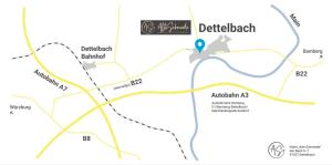 代特尔巴赫Aparthotel Alte Schmiede Dettelbach的德利消灭疟疾地图