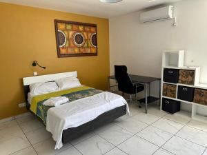 Villa 3 grandes chambres .客房内的一张或多张床位