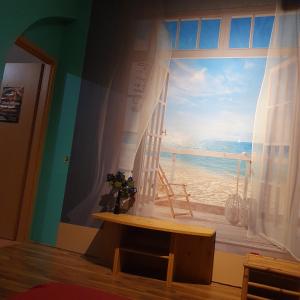 Messeblick 1,2 km, Relax- App "Biene und Hummel" romantisch, Doppelzimmer gut & günstig的一间浴室