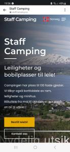 KjerkevikMalangen Apartment的一张带火车的露营网站的屏幕