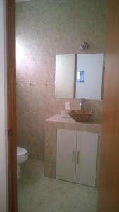 伊拉普阿托ORQUIDEA的客房内设有带水槽和卫生间的浴室