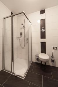 埃默里希安姆潘酒店的带淋浴和卫生间的浴室