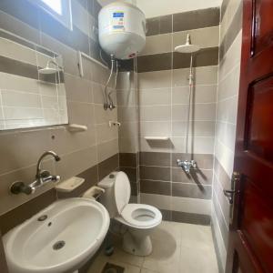 锡瓦Siwa star的一间带卫生间和水槽的浴室