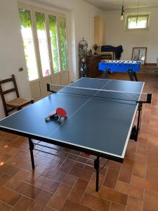 科尔托纳Fattoria Borgonuovo的客厅里的乒乓球桌