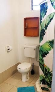 克朗角Bananaquit Near the beach!的一间位于客房内的白色卫生间的浴室