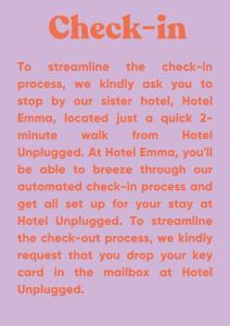 鹿特丹Hotel Unplugged的正在处理的脸 ⁇ 文本