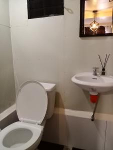 武端市Z&J Transient Pad的一间带卫生间和水槽的浴室
