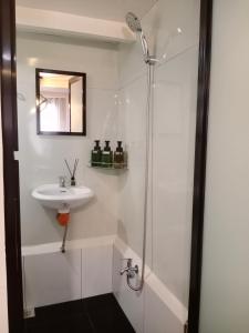 武端市Z&J Transient Pad的一间带水槽和淋浴的浴室