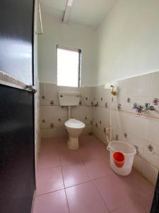 达博利Aviraj Nivas的一间带卫生间和窗户的小浴室