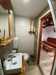 BoljevacMitrović的一间带水槽和卫生间的浴室