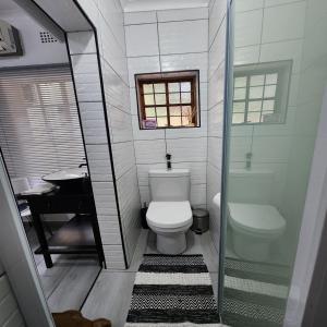 内尔斯普雷特Groenewald's Haven的一间带卫生间和水槽的小浴室