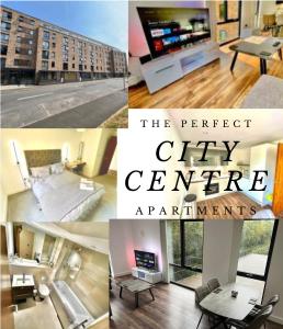 伯明翰Perfect-City Centre-Apartment的市中心公寓照片的拼合