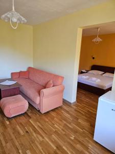 阿塞诺夫格勒Forest Spring的客厅配有沙发和1张床