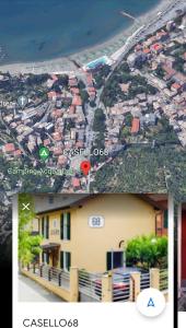 莱万托Casello68的城市两幅画合在一起,有房子