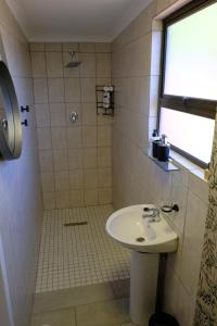 VredenburgBlue Sky Retreat的一间带水槽和淋浴的浴室