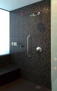 巴拿马城奥托格拉夫品牌系列索提斯酒店的带淋浴的浴室和玻璃门