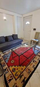 勒布朗-梅尼尔PrJARDIN的带沙发和地毯的客厅