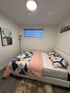 Brand new 1 Bedroom Basement Suite. Wi-Fi,Netflix客房内的一张或多张床位