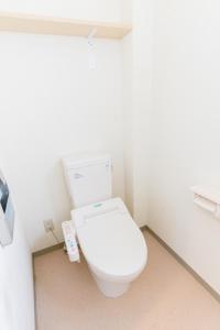 山形市GUEST HOUSE BLUE DOORS - Vacation STAY 73130v的一间位于客房内的白色卫生间的浴室