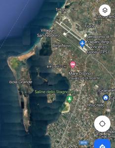 马尔萨拉Mare DiVino的桑塔克拉拉市地图
