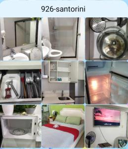 马尼拉SM Bicutan Rooms By M的浴室不同图片的拼贴