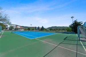 NeorićVilla Almas - Heated Pool, Sauna, Gym and Tennis Court的网球场和2个网球场