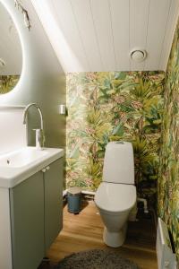 罗瓦涅米Arcticmint的一间带卫生间和水槽的浴室
