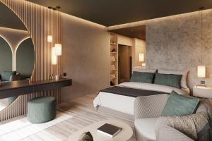 拉古多Avidea - Adults Only的酒店客房,配有床和沙发