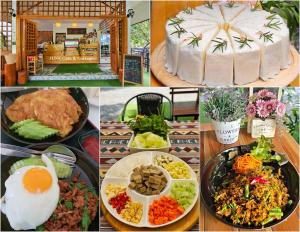 Ban Huai KaeoHomDoiIntr Farmstay ฮ่อมดอยอินทร์ ฟาร์มสเตย์的各种食品图片的拼贴