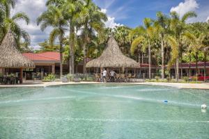 比亚维森西奥HOTEL CAMPESTRE Palma的棕榈树度假村的游泳池