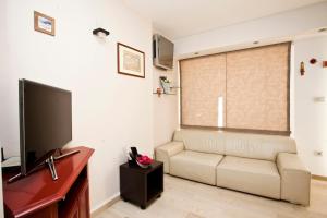 斯普利特Apartment Miaa的带沙发和平面电视的客厅