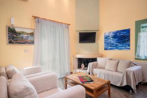 费斯卡尔德宏ARCHITECT’S VILLA的客厅配有两张沙发和一台电视机