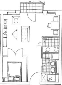 Perfektes Appartement am Düsseldorfer Rhein平面图