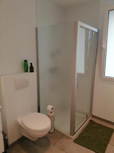 洛默尔Rent & Relax: Vitrabelle的一间带卫生间和淋浴的浴室