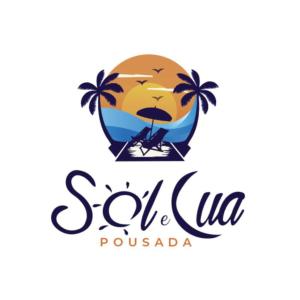 卡拉瓜塔图巴Pousada Sol e Lua的菲律宾度假胜地的标志
