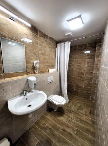 班斯卡-比斯特里察阿尔科索旅馆的一间带水槽和卫生间的浴室