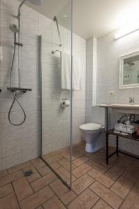 霍尔特Boutique Hotel Anna by EJ Hotels的带淋浴和卫生间的浴室