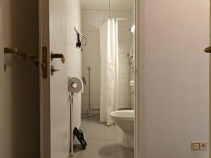 图尔库Nest Hostel的一间带卫生间和水槽的浴室
